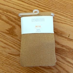 Sparkle gold tights NWT - size 7/8
